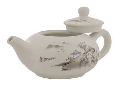 Set for tea ceremony (9items) # 41981, porcelain: teapot 200 ml, gundaobey 150 ml, teamesh, six cups 45 ml.