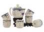 Set for tea ceremony (7 items) # 41987, porcelain: teapot 340 ml, six cups 117 ml.