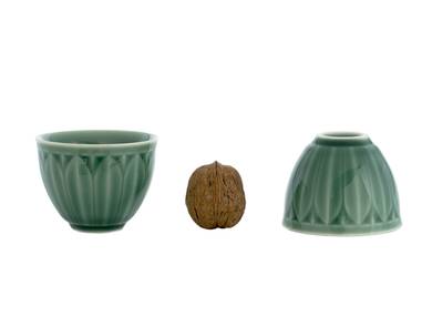 Set for tea ceremony (7 items) # 41992, porcelain: teapot 340 ml, six cups 117 ml.