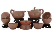 Набор посуды для чайной церемонии из 9 предметов # 41995 фарфор: чайник 200 мл гундаобэй 200 мл сито 6 пиал по 65 мл