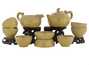 Set for tea ceremony (9 items) # 41996, porcelain: teapot 200 ml, gundaobey 200 ml, teamesh, six cups 65 ml.