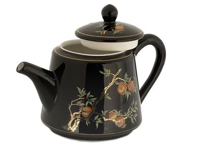 Set for tea ceremony (9 items) # 42000, porcelain: teapot 200 ml, gundaobey 200 ml, teamesh, six cups 58 ml.