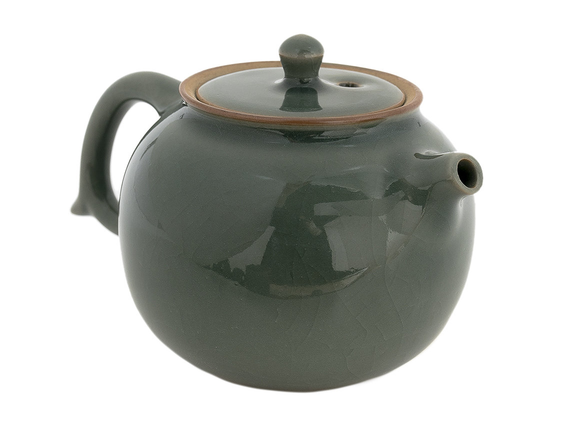 Set for tea ceremony (9 items) # 42016, porcelain: teapot 220 ml, gundaobey 210 ml, teamesh, six cups 50 ml.