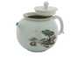 Набор посуды для чайной церемонии из 9 предметов # 42017, фарфор: чайник 215 мл, гундаобэй 200 мл, сито, 6 пиал по 56 мл.