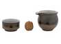 Набор посуды для чайной церемонии из 9 предметов # 42037, фарфор: чайник 178 мл, гундаобэй 172 мл, сито, 6 пиал по 58 мл.