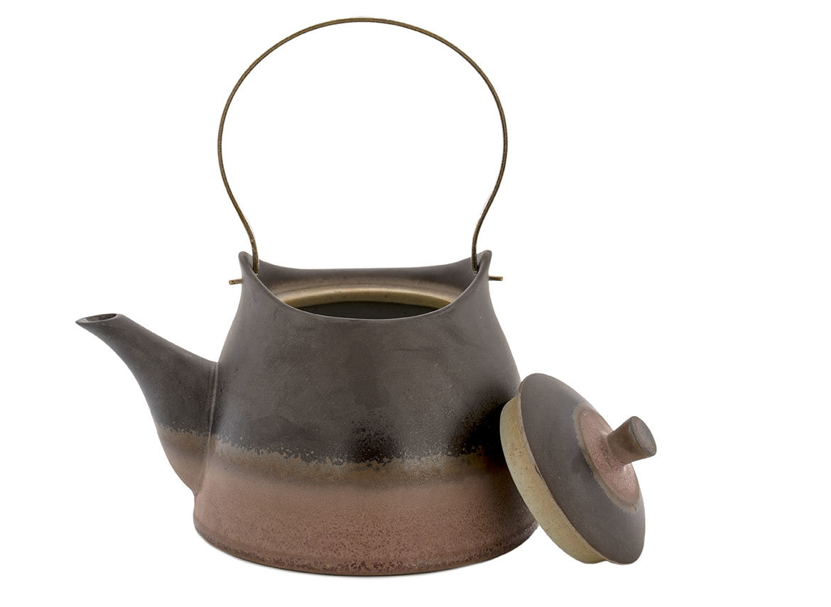Набор посуды для чайной церемонии из 7 предметов # 42038, фарфор: чайник 450 мл, 6 пиал по 135 мл.