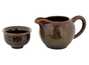 Set for tea ceremony (9items) # 42041, porcelain: teapot 225 ml, gundaobey 210 ml, teamesh, six cups 60 ml.
