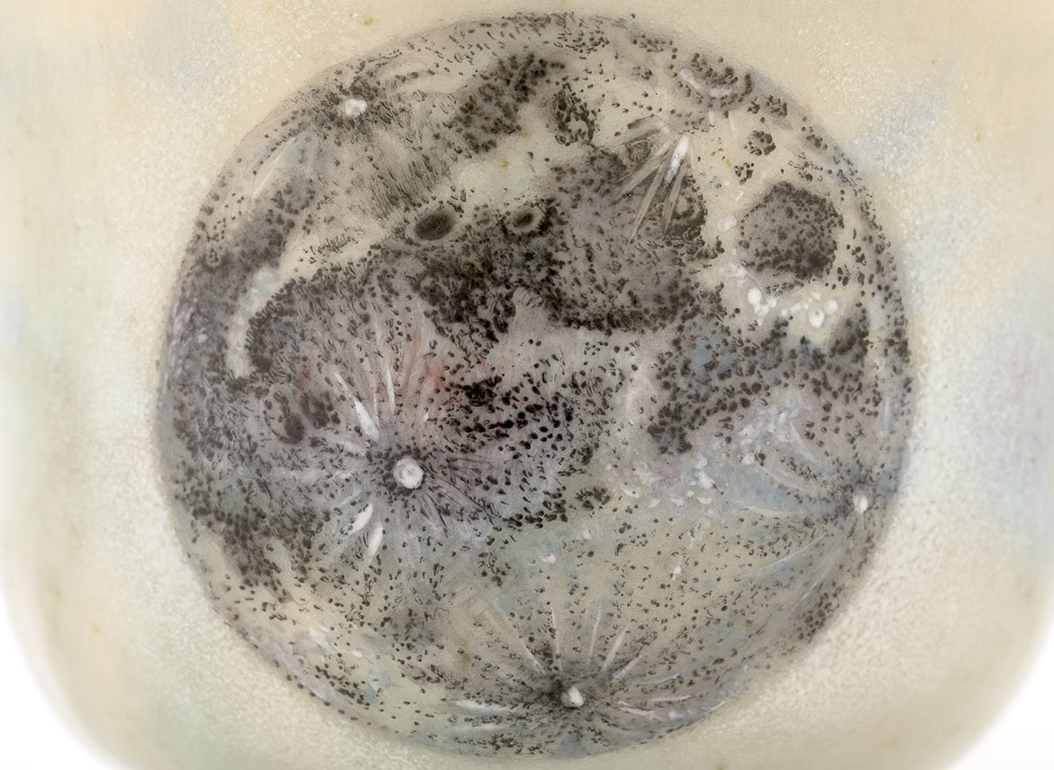 Пиала ручная работа Мойчай # 42050, Художественный образ "Луна", керамика/ручная роспись, 173 мл.