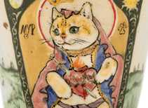 Гайвань ручная работа Мойчай # 42086 Художественный образ "Святой котик"