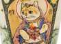 Gaiwan handmade Moychay # 42086, Artistic image 'Saint Cat', ceramic/hand painting, 97 ml.