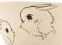 Пиала ручная работа Мойчай # 42171, "Салочки 8", серия "Солнечные зайчики", керамика/ручная роспись, 74 мл.