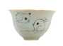 Cup handmade Moychay # 42178, 'Salochki 21', series of 'Sunny bunnies', ceramic/hand painting, 74 ml.