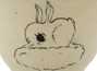 Cup handmade Moychay # 42188, 'Weightless', series of 'Sunny bunnies', ceramic/hand painting, 74 ml.