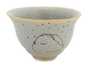 Cup handmade Moychay # 42224, 'Fine rain', series of 'Sunny bunnies', ceramic/hand painting, 74 ml.