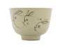 Cup handmade Moychay # 42254, 'Ghost Bunnies', series of 'Sunny bunnies', ceramic/hand painting, 55 ml.