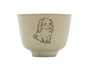 Cup handmade Moychay # 42285, Artistic image 'Rabbit', ceramic/hand painting, 48 ml.