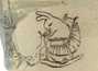 Пиала ручная работа Мойчай # 42298, "Шарфик", серия "Приятные хлопоты", керамика/ручная роспись, 67 мл.