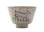 Cup handmade Moychay # 42307, Artistic image 'Lamb', ceramic/hand painting, 57 ml.