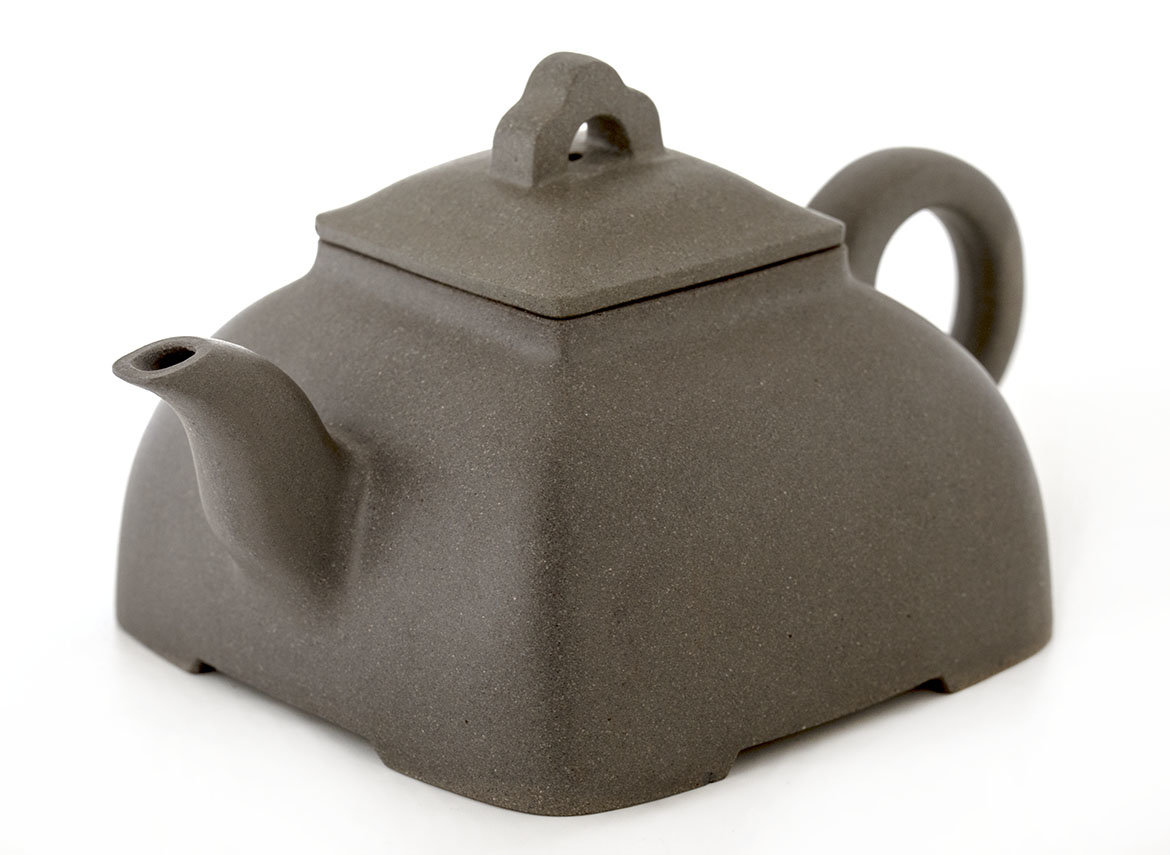 Чайник полностью ручной работы из редкого сырья "хуэй ни" # 42479, серая глина, 187 мл.