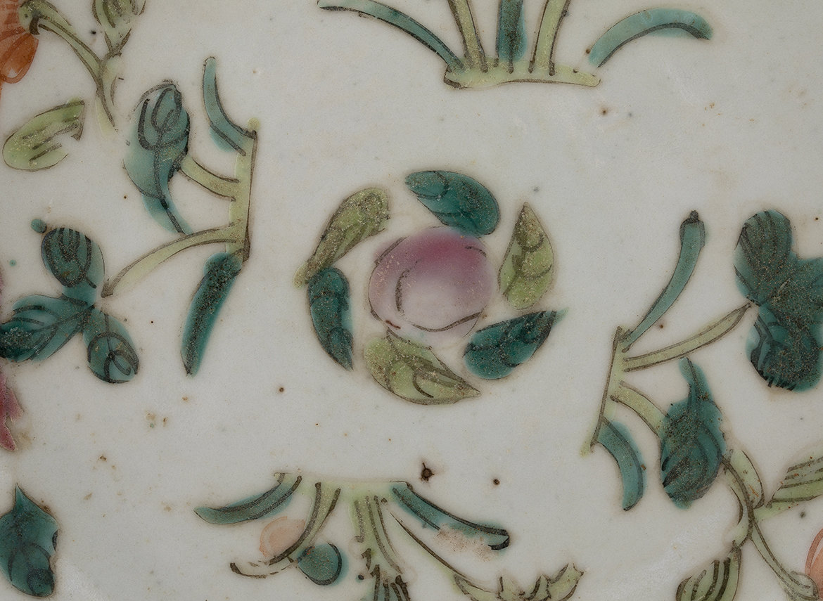 Блюдо для украшения чайного стола (чайная тарелка), Середина 20-го века, Китай # 42659, фарфор