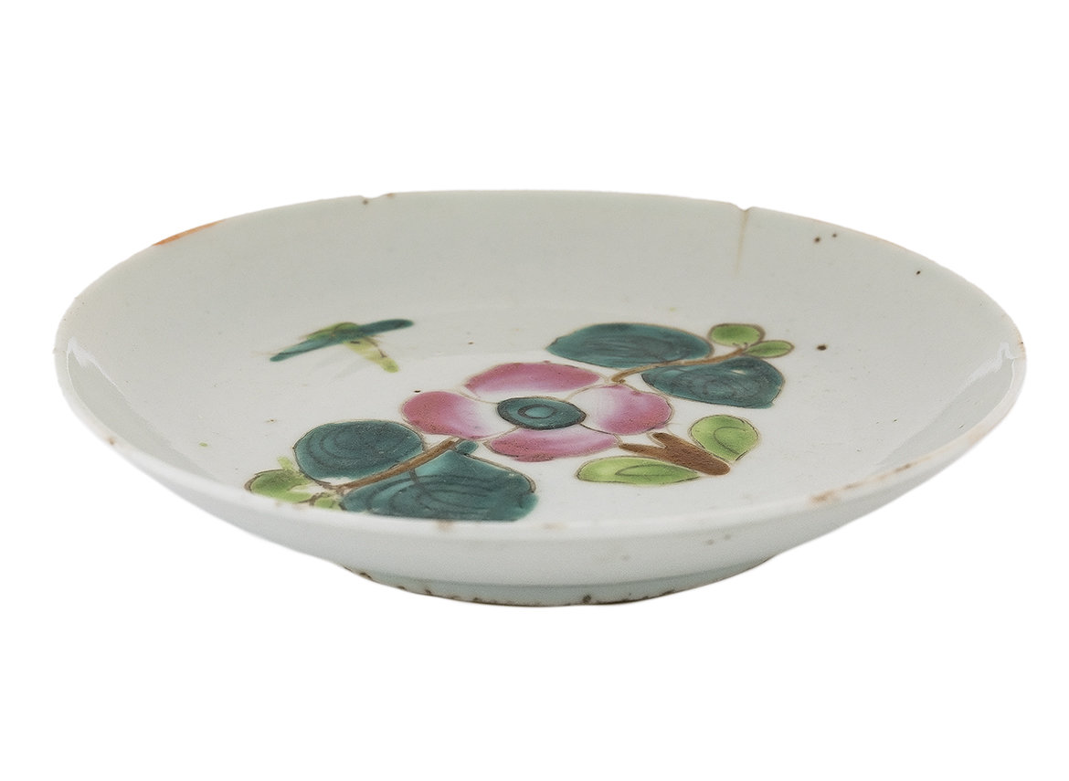 Блюдо для украшения чайного стола (чайная тарелка), Середина 20-го века, Китай # 42660, фарфор