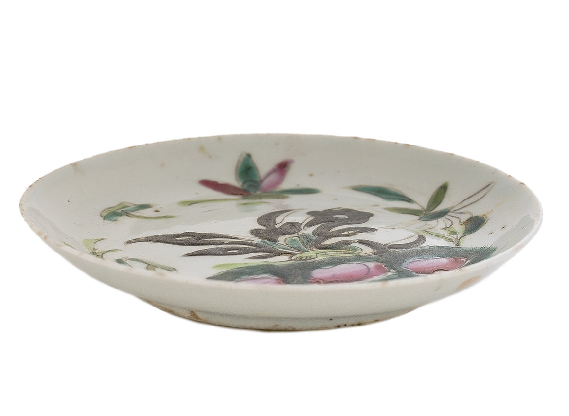 Блюдо для украшения чайного стола (чайная тарелка), Середина 20-го века, Китай # 42664, фарфор