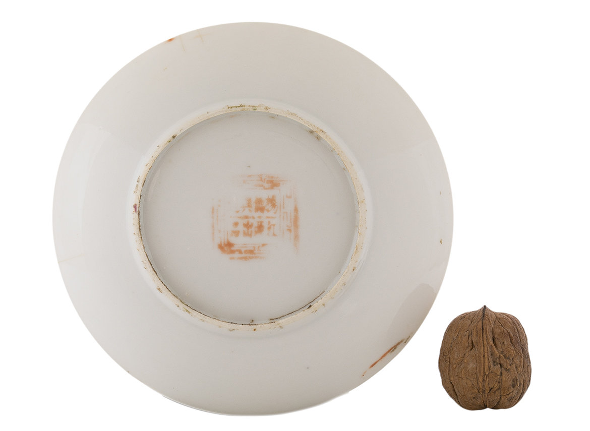 Блюдо для украшения чайного стола (чайная тарелка), Середина 20-го века, Китай # 42666, фарфор