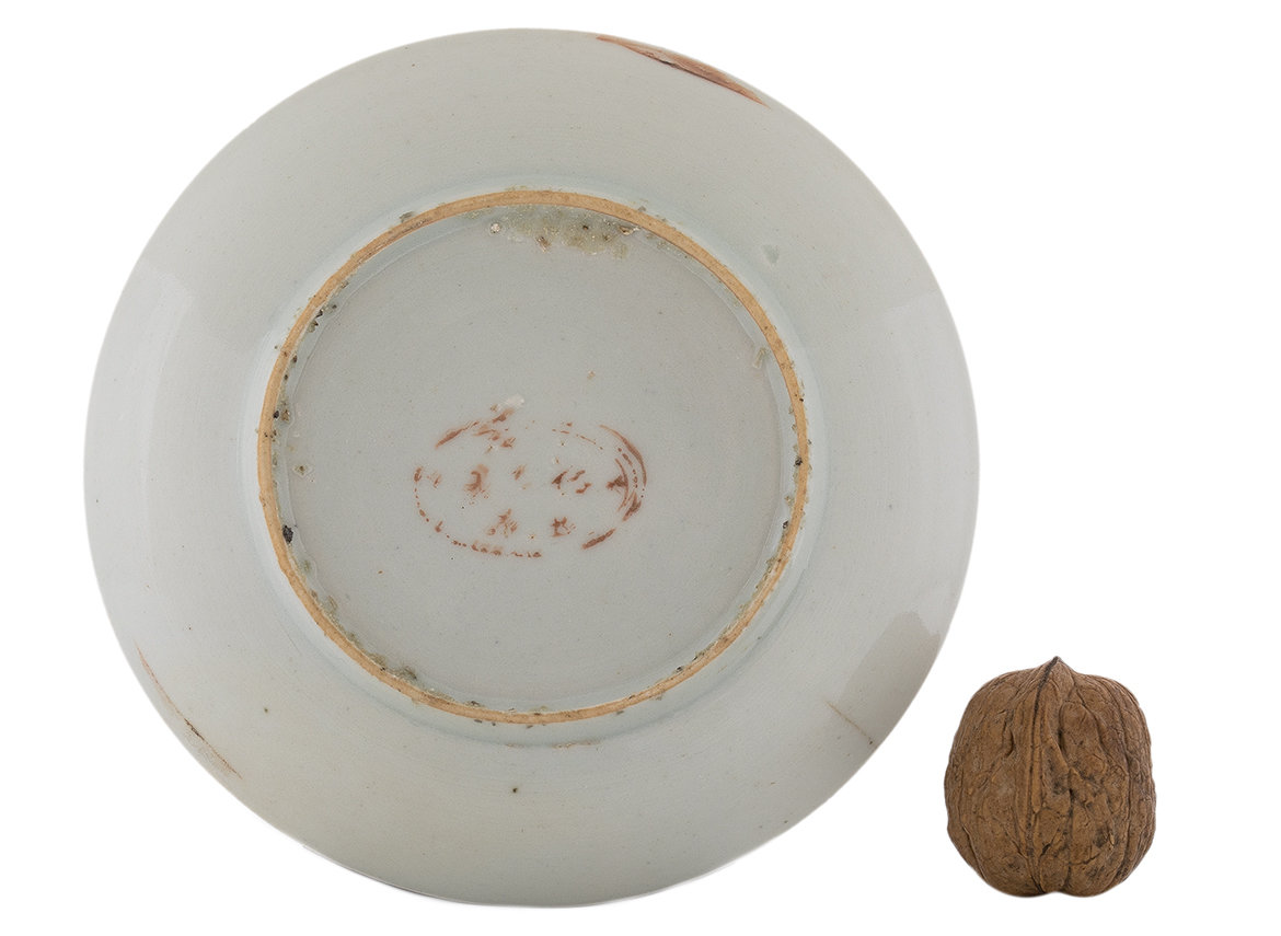 Блюдо для украшения чайного стола (чайная тарелка), Середина 20-го века, Китай # 42668, фарфор