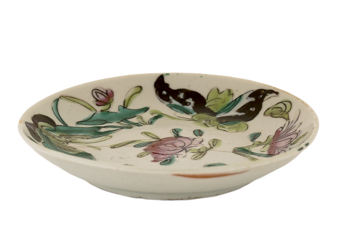 Блюдо для украшения чайного стола (чайная тарелка), Середина 20-го века, Китай # 42670, фарфор