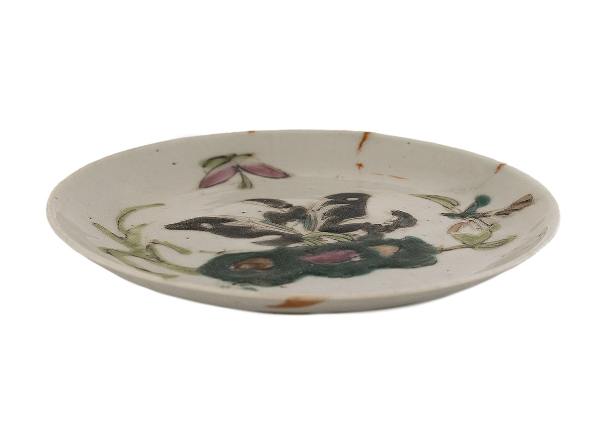 Блюдо для украшения чайного стола (чайная тарелка), Середина 20-го века, Китай # 42672, фарфор