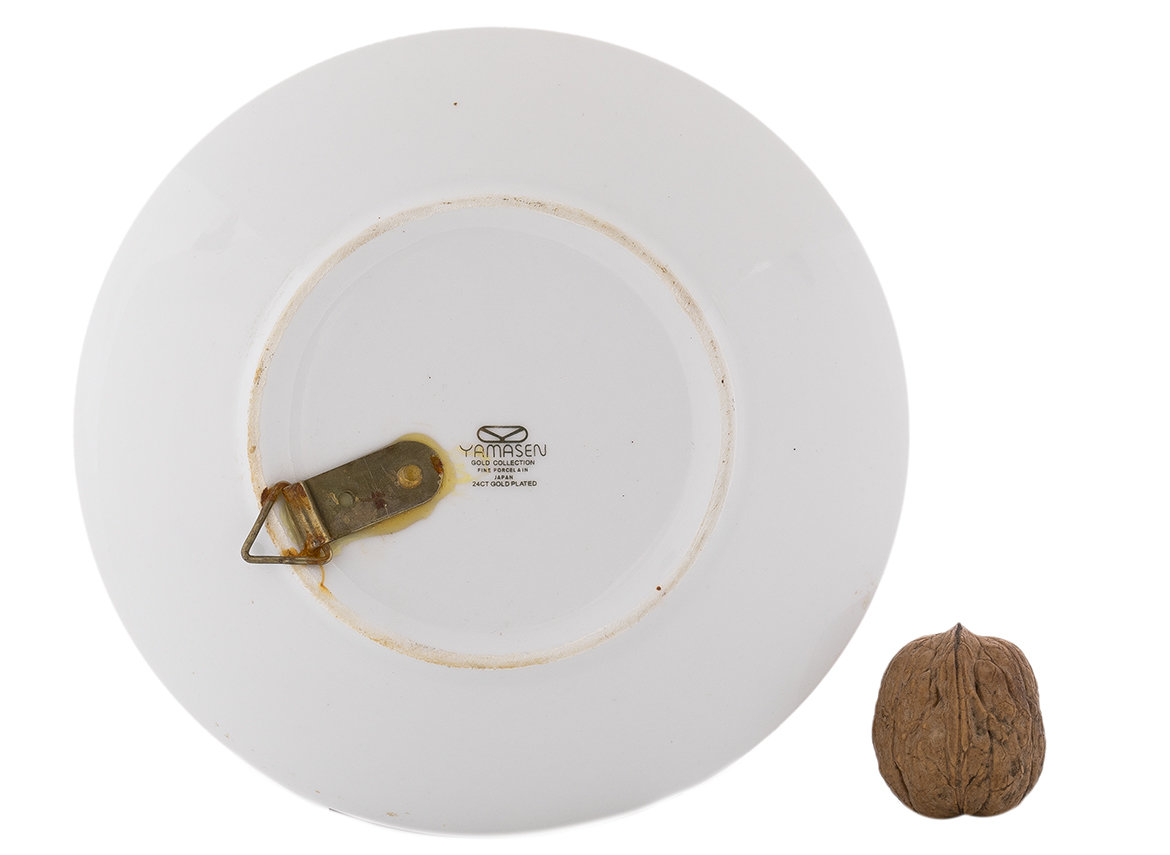 Блюдо для украшения чайного стола (чайная тарелка) винтаж, Китай # 42673, фарфор