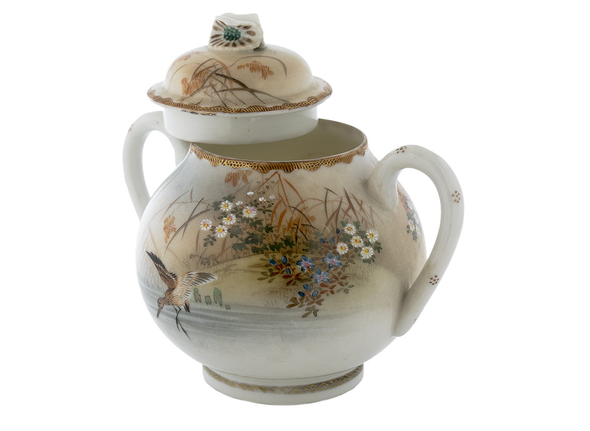 Tea caddy # 42701, porcelain