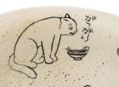 Cup handmade Moychay and kintsugi # 42878, wood firing/ceramic/hand painting, 140 ml.