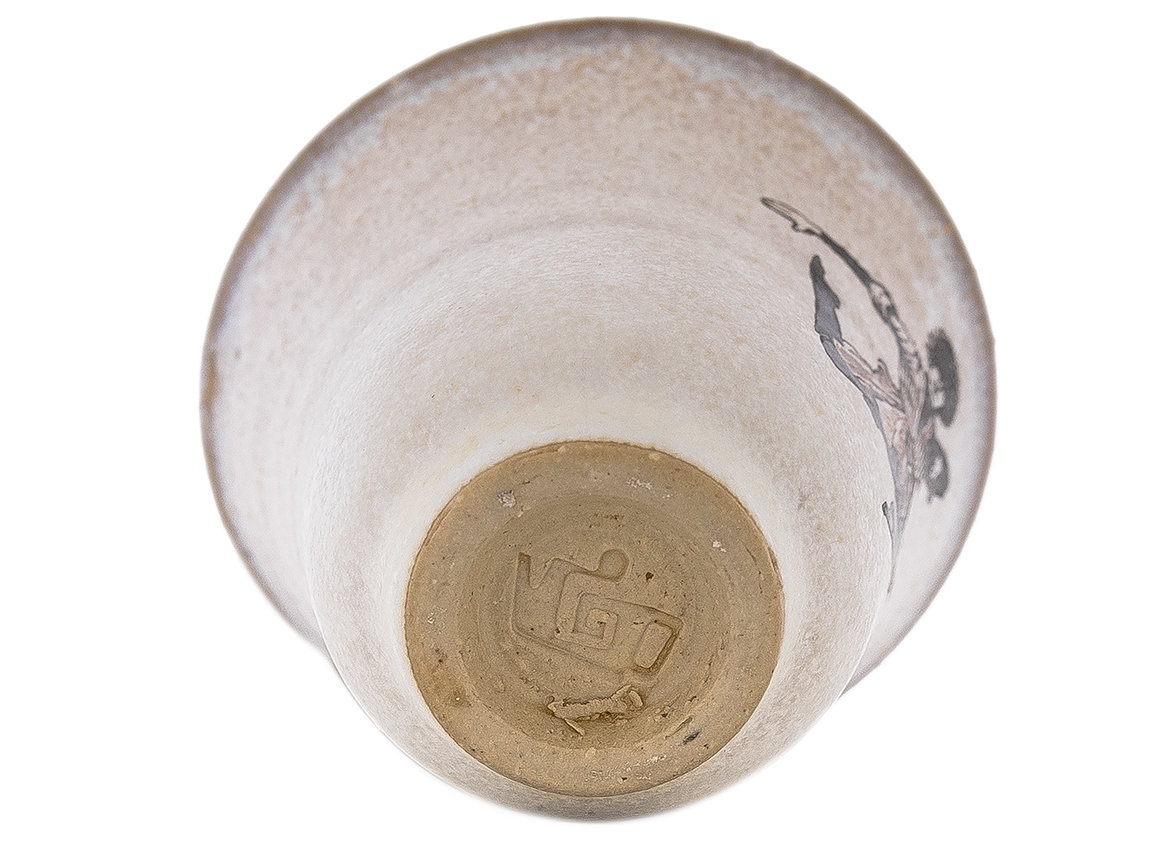 Cup handmade Moychay # 42943, Artistic image 'Lezginka', ceramic/hand painting, 43 ml.