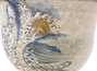 Пиала ручная работа Мойчай # 42988, керамика/ручная роспись, Художественный образ "Волны на закате", 81 мл.