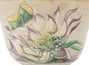 Пиала ручная работа Мойчай # 43000, Художественный образ "Букет из лотосов", керамика/ручная роспись, 114 мл.