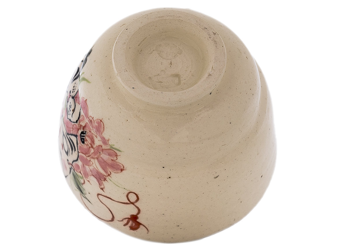 Cup handmade Moychay # 43013, Artistic image 'Mask', ceramic/hand painting, 125 ml.