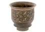 Cup handmade Moychay # 43017, Ornament 'Squares', ceramic/hand painting, 135 ml.