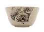 Cup handmade Moychay # 43024, Artistic image 'Bear summer', ceramic/hand painting, 50 ml.