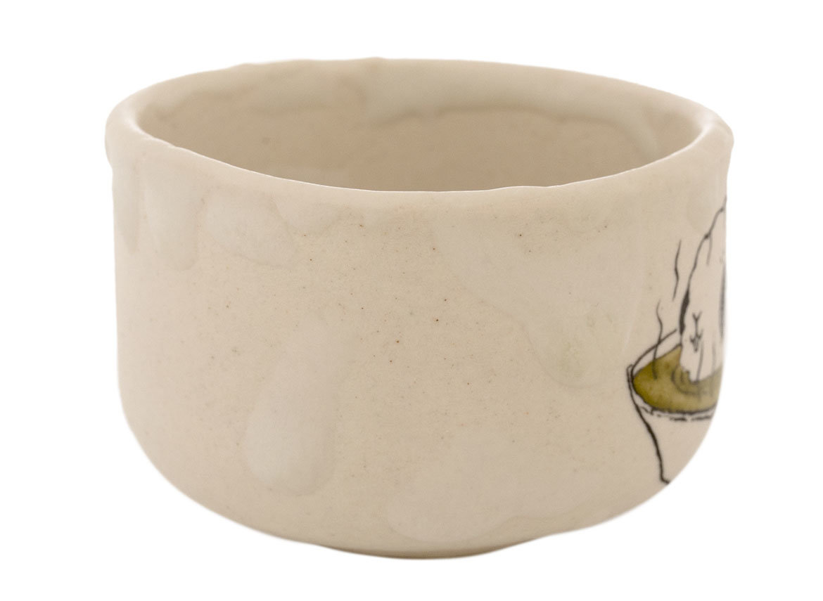 Cup handmade Moychay # 43056, series of 'Warm', ceramic/hand painting, 55 ml.