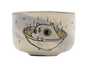 Cup handmade Moychay # 43057, series of 'Warm', ceramic/hand painting, 55 ml.