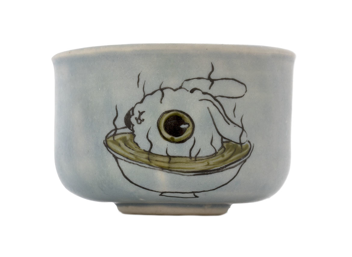 Cup handmade Moychay # 43060, series of 'Warm', ceramic/hand painting, 55 ml.