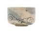 Cup handmade Moychay # 43061, series of 'Moths', ceramic/hand painting, 55 ml.