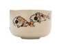 Cup handmade Moychay # 43064, series of 'Carps', ceramic/hand painting, 55 ml.