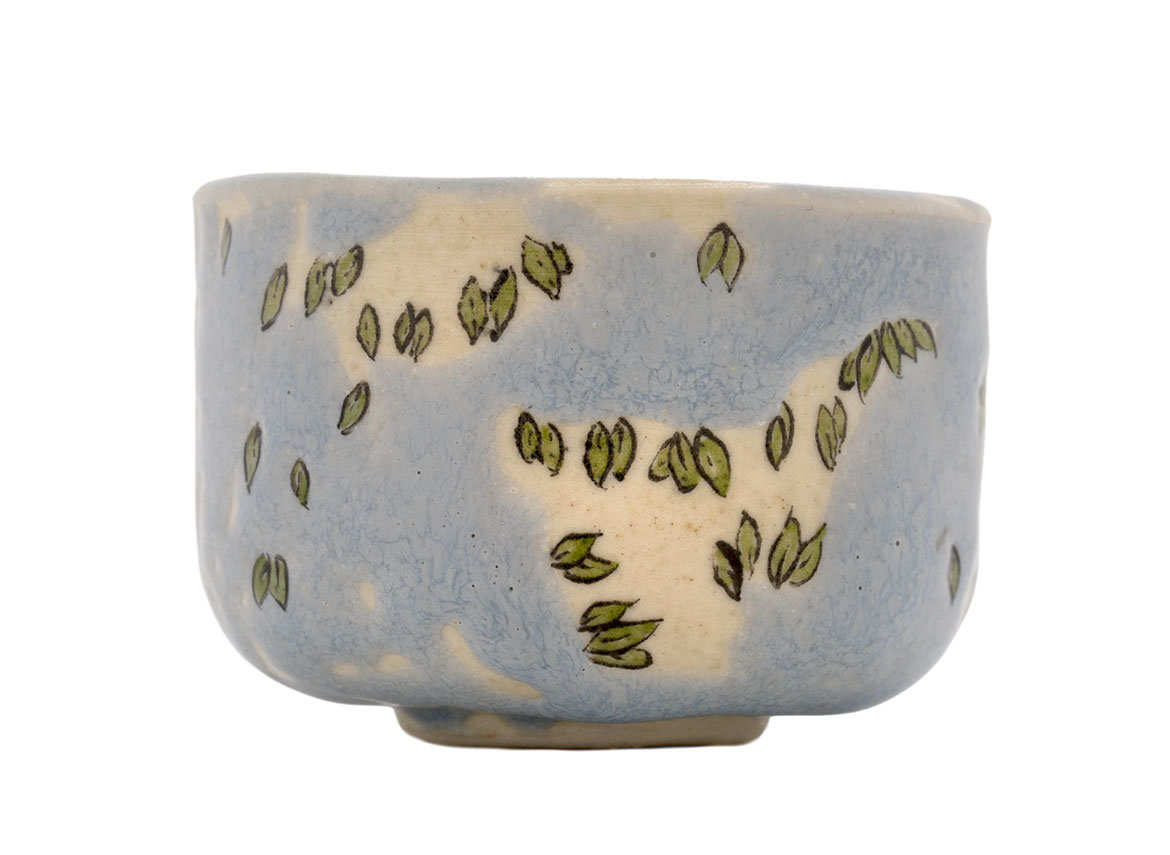 Cup handmade Moychay # 43069, series of 'Disappearing Bush', ceramic/hand painting, 55 ml.