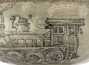 Гайвань ручная работа Мойчай # 43113, Художественный образ "Паровоз", дровяной обжиг/керамика/ручная роспись, 197 мл.