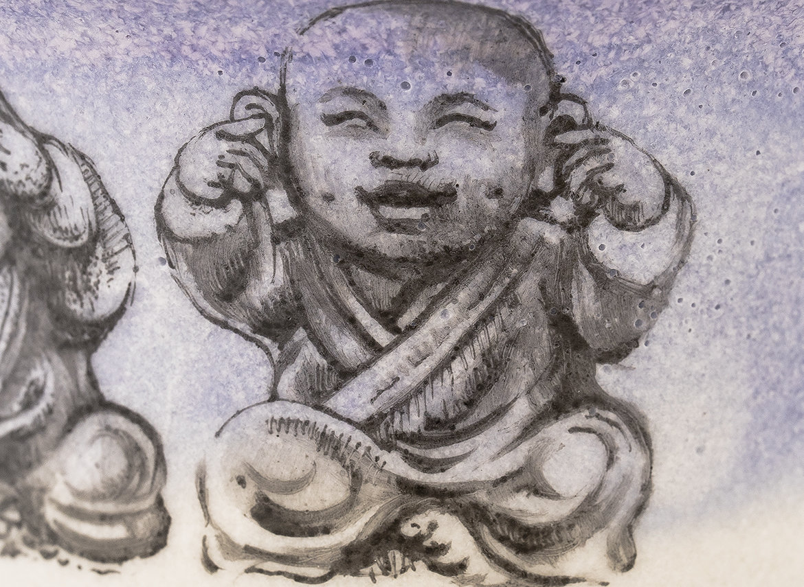 Гайвань ручная работа Мойчай # 43119, Художественный образ "Отрешённость от неистинного", керамика/ручная роспись, 174 мл.