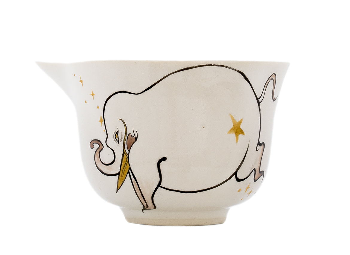 Gundaobey handmade Moychay # 43125, Artistic image 'Air Elephant', ceramic/hand painting, 191 ml.