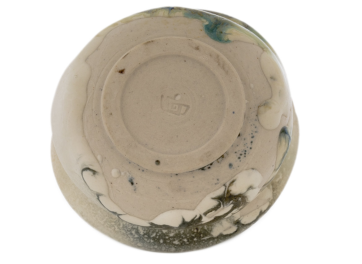 Пиала ручная работа Мойчай # 43190, дровяной обжиг/керамика, 92 мл.