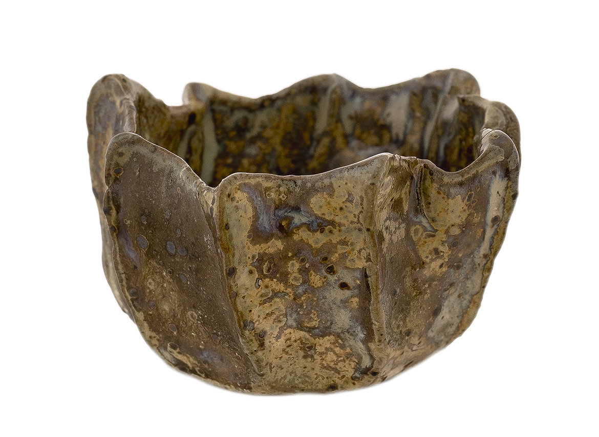 Пиала ручная работа Мойчай # 43247, дровяной обжиг/керамика, 104 мл.